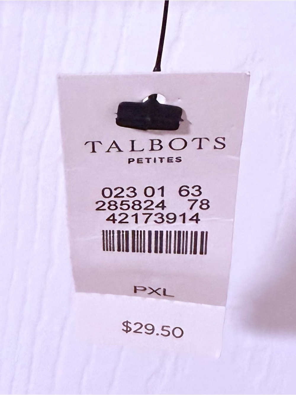 Talbots Black Long-Sleeve Crewneck Tee - Picture 2 of 2